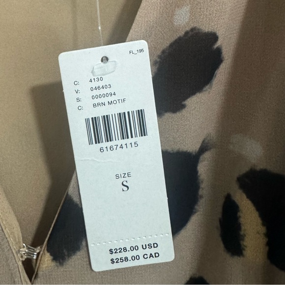 New Anthropologie Hutch Lala Leopard Wrap Maxi Dress - Picture 6 of 8